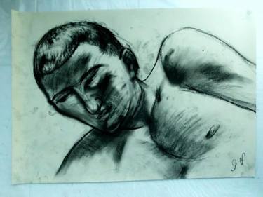 Print of Expressionism Portrait Drawings by greg hoey