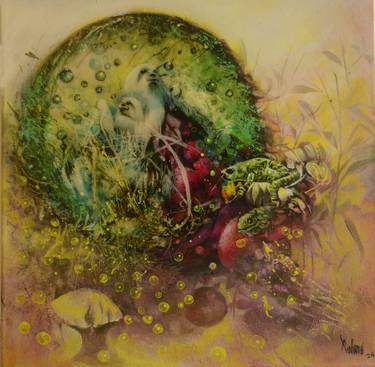 Original Expressionism Animal Painting by Jorge Calero