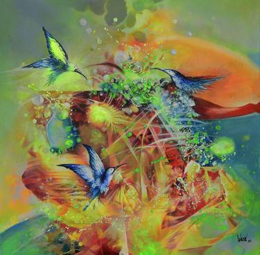 Original Expressionism Animal Painting by Jorge Calero