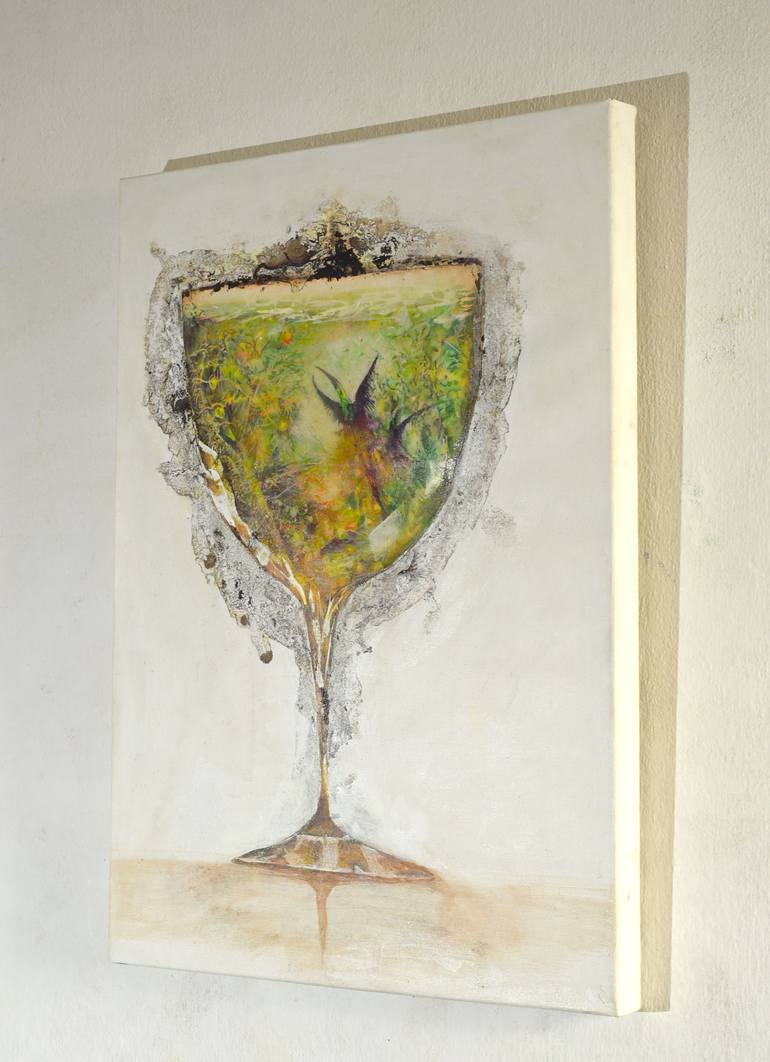 Original Expressionism Animal Painting by Jorge Calero