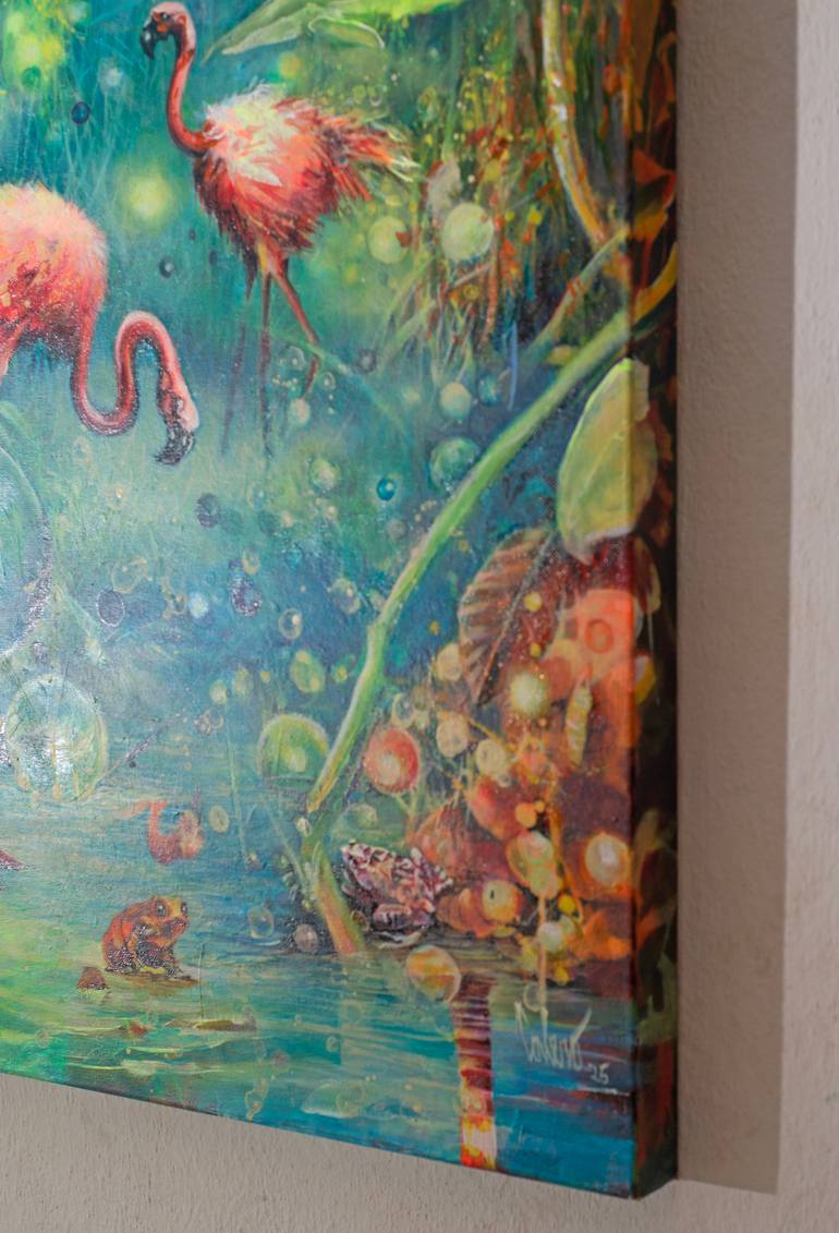 Original Abstract Expressionism Animal Painting by Jorge Calero