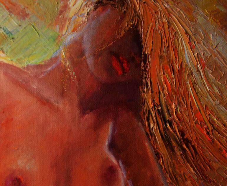 Original Expressionism Erotic Painting by Budanov Valery