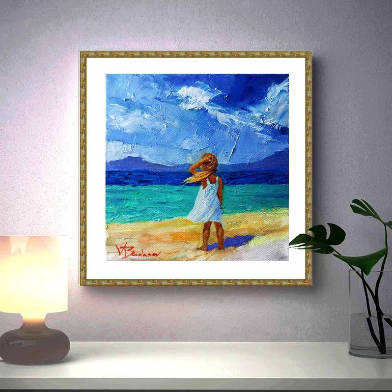 Original Impressionism Seascape Painting by Budanov Valery