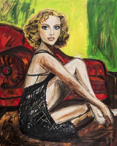 Original Women Painting by Justyna Anthony