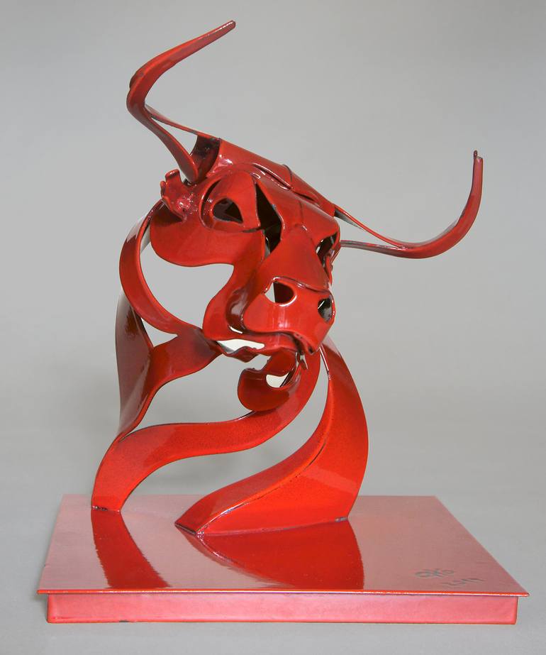 Rising Bull (red) 3/10 - Print
