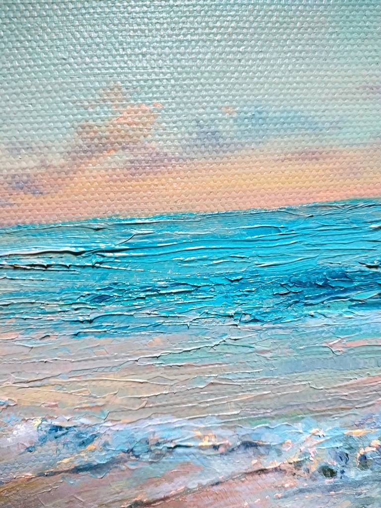 Original Impressionism Seascape Painting by anna antonova