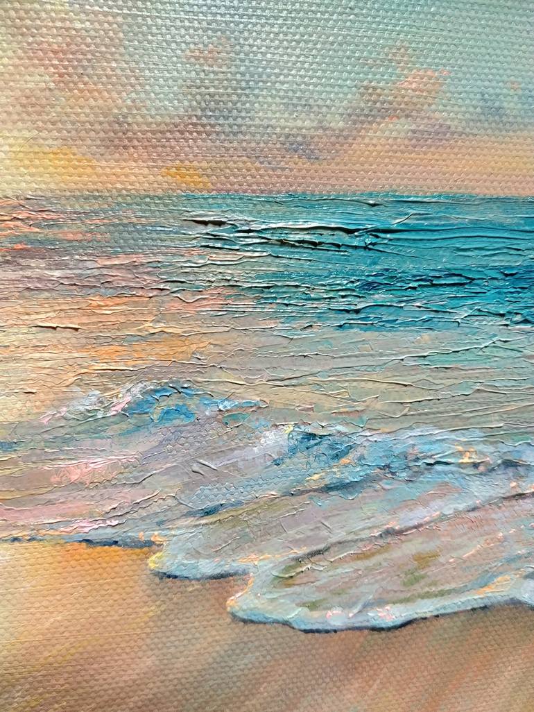 Original Impressionism Seascape Painting by anna antonova