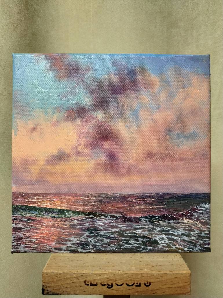 Original Impressionism Seascape Painting by anna antonova