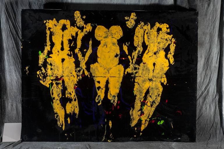 Original Abstract Nude Painting by Kian Ziari