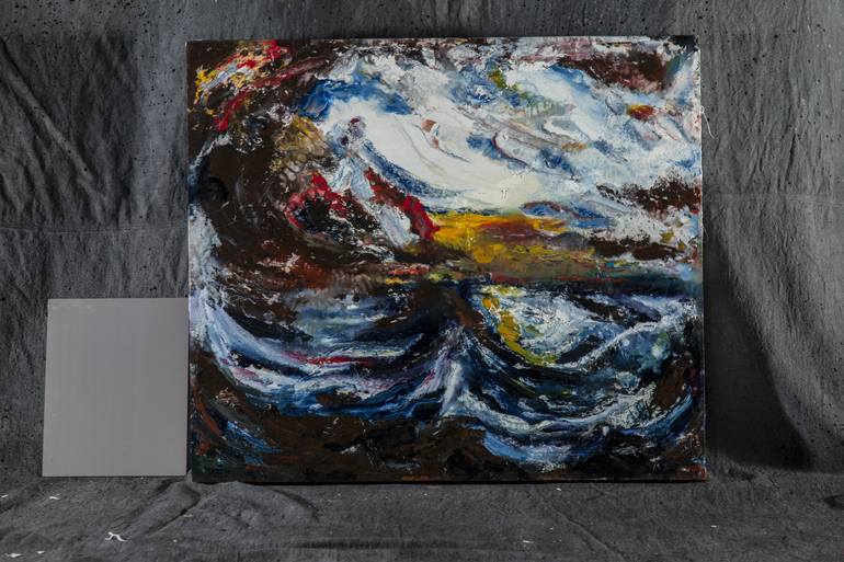 Original Abstract Expressionism Seascape Painting by Kian Ziari