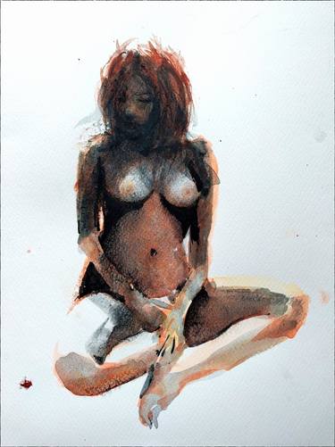 Print of Fine Art Nude Paintings by Mark Boy Harris