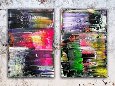 Original Abstract Expressionism Abstract Paintings by Preston M Smith PMS