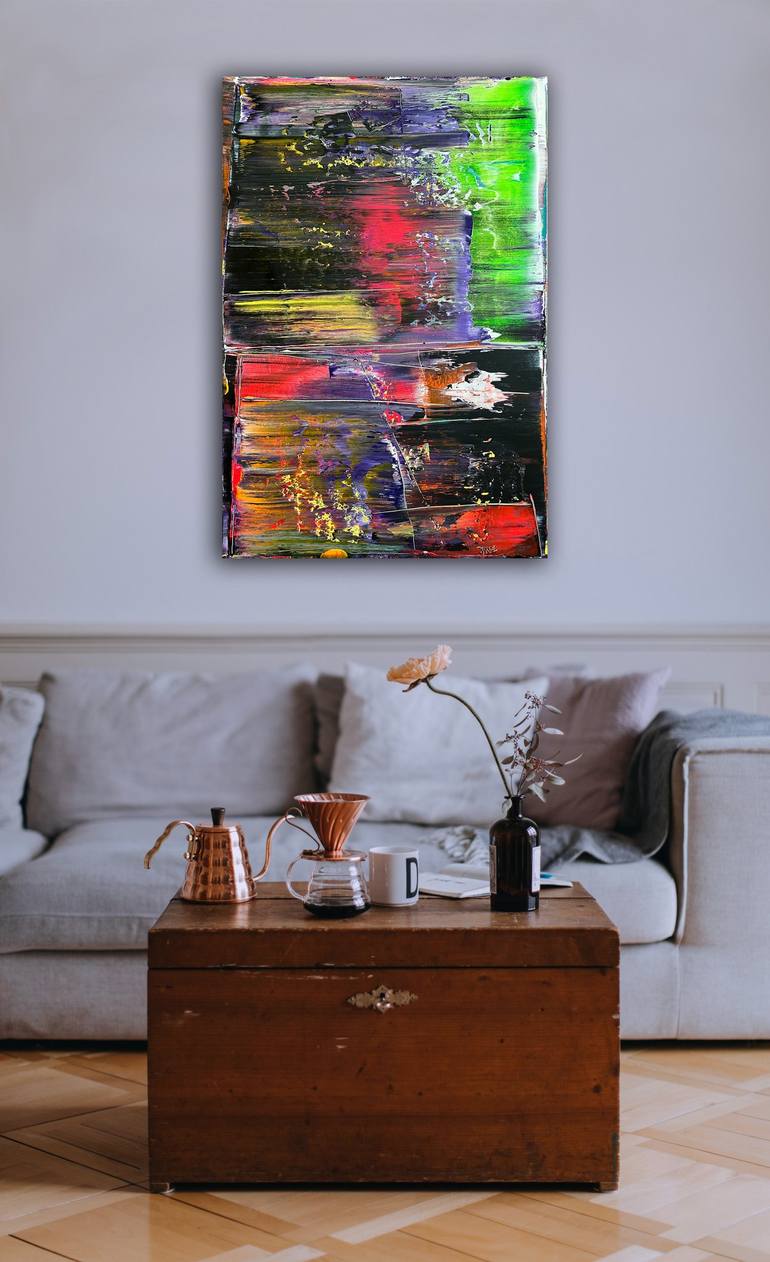 Original Abstract Painting by Preston M Smith PMS