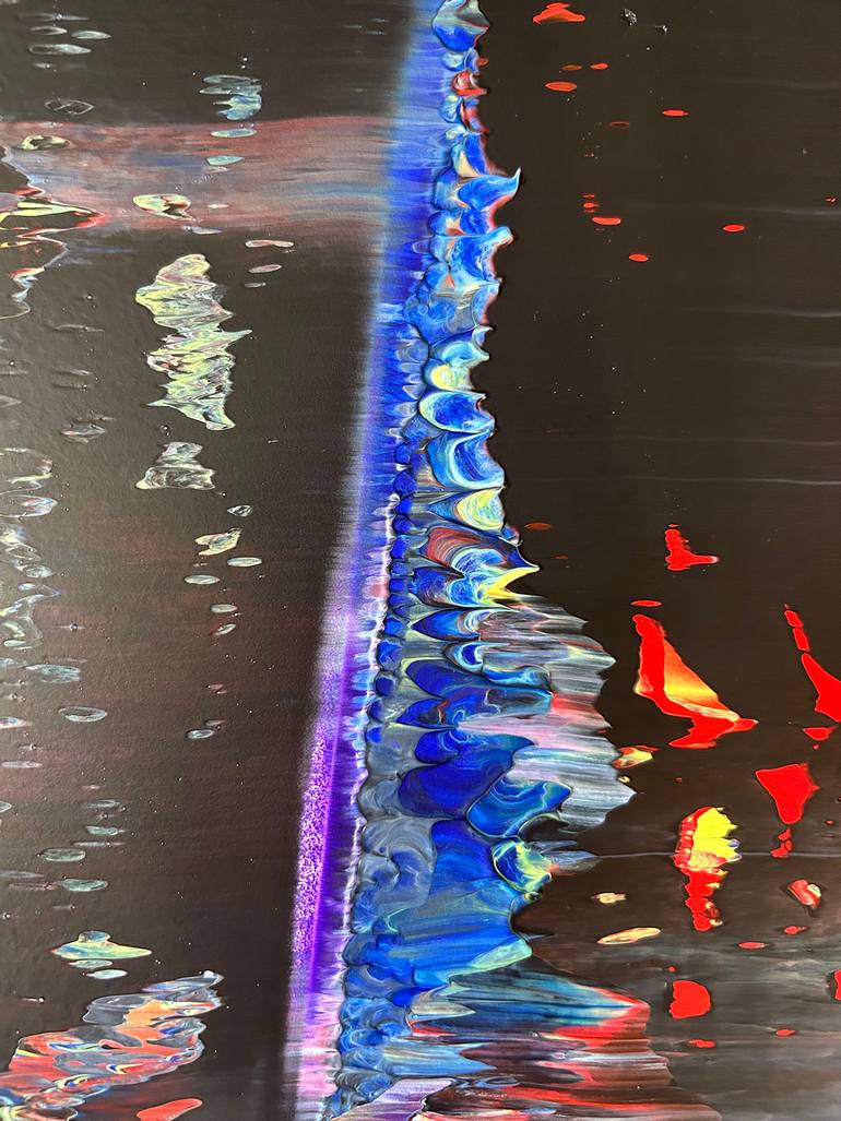 Original Abstract Expressionism Abstract Painting by Preston M Smith Pms