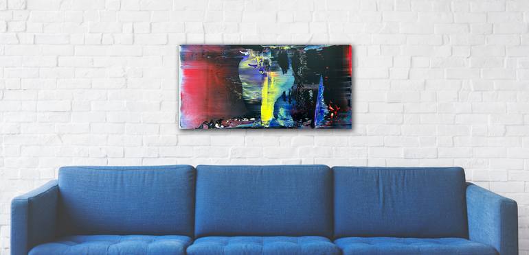 Original Abstract Expressionism Abstract Painting by Preston M Smith Pms