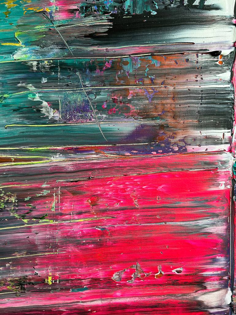 Original Abstract Expressionism Abstract Painting by Preston M Smith Pms