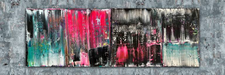 Original Abstract Expressionism Abstract Painting by Preston M Smith Pms