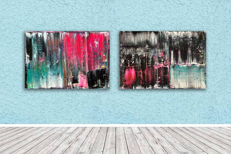 Original Abstract Expressionism Abstract Painting by Preston M Smith Pms