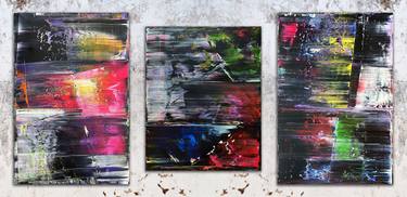 Original Abstract Expressionism Abstract Paintings by Preston M Smith PMS