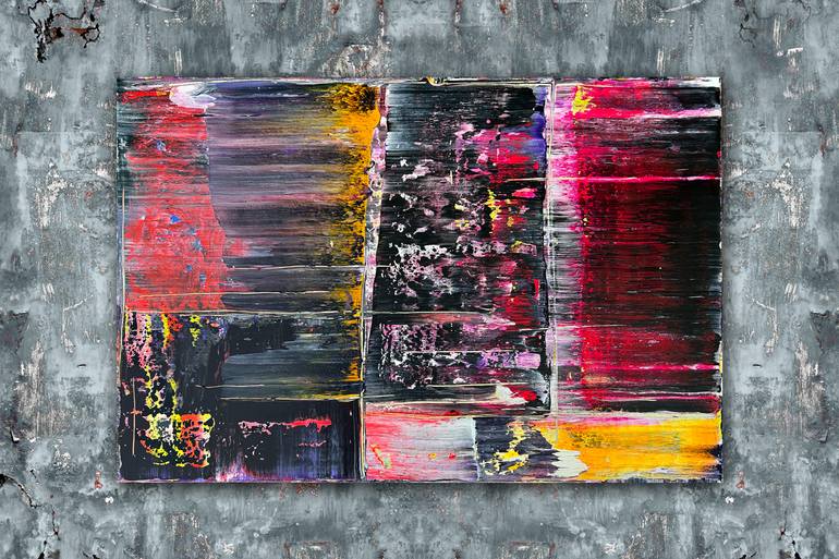 Original Abstract Expressionism Abstract Painting by Preston M Smith Pms