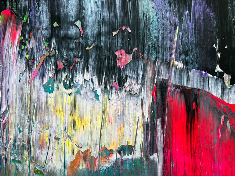 Original Abstract Expressionism Abstract Painting by Preston M Smith Pms