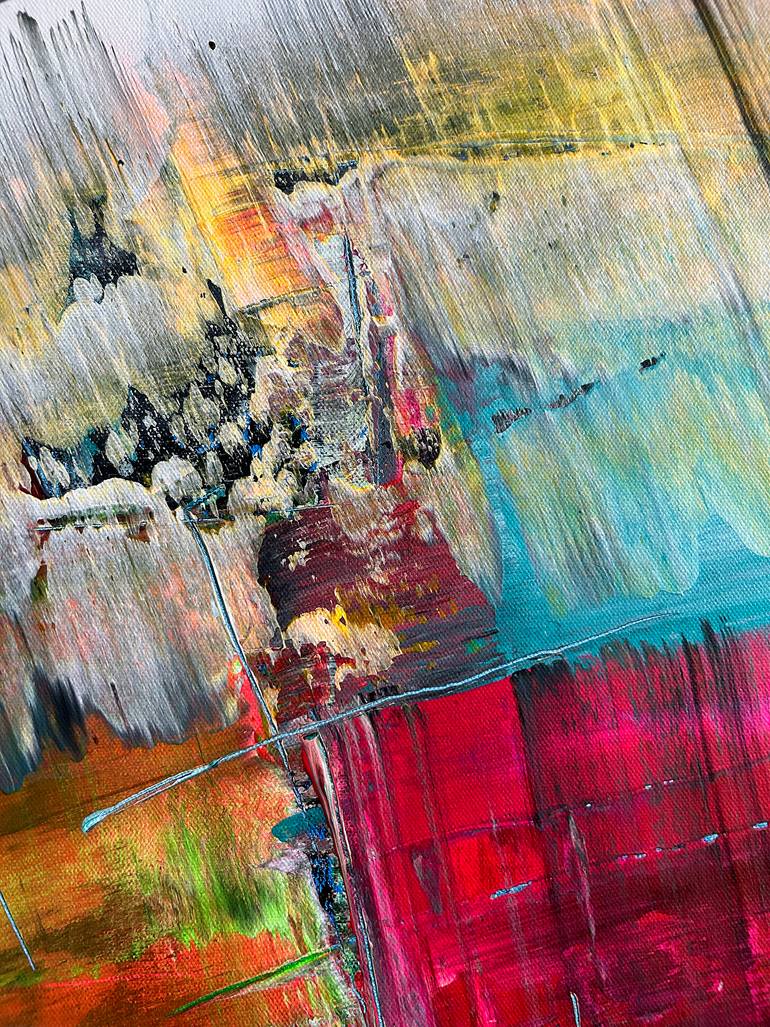 Original Abstract Expressionism Abstract Painting by Preston M Smith Pms
