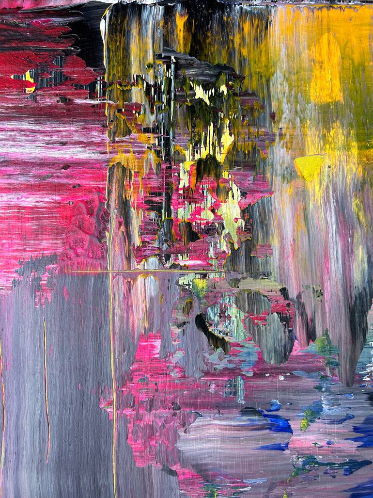 Original Abstract Expressionism Abstract Painting by Preston M Smith Pms
