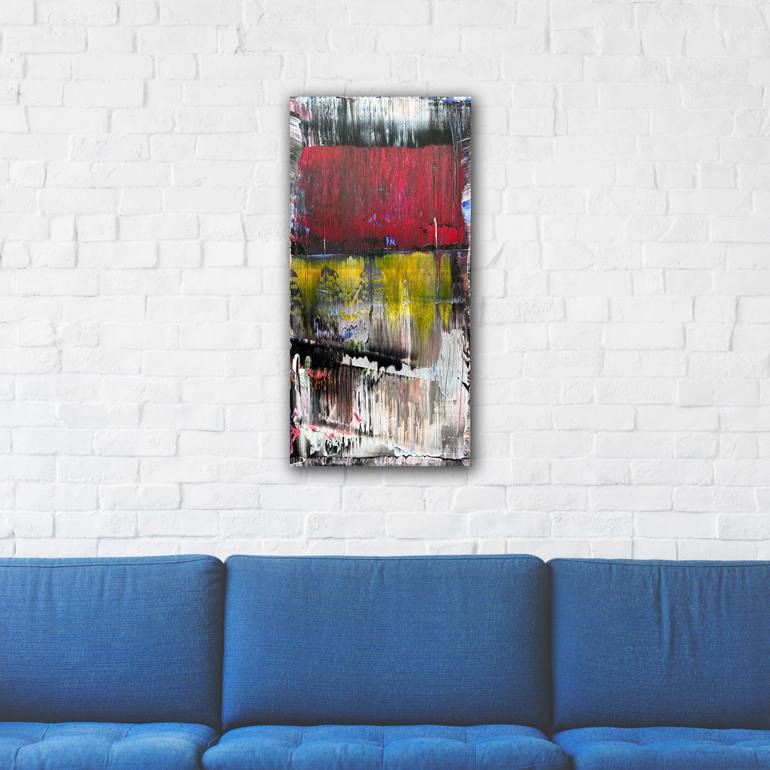 Original Abstract Expressionism Abstract Painting by Preston M Smith Pms