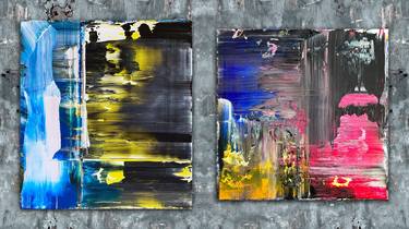 Original Abstract Paintings by Preston M Smith PMS