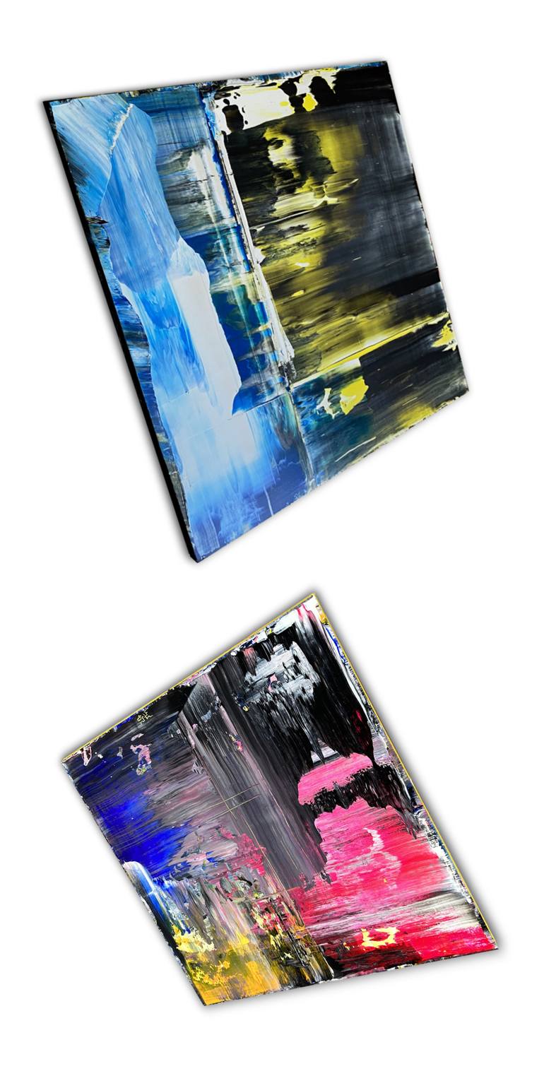 Original Abstract Expressionism Abstract Painting by Preston M Smith Pms