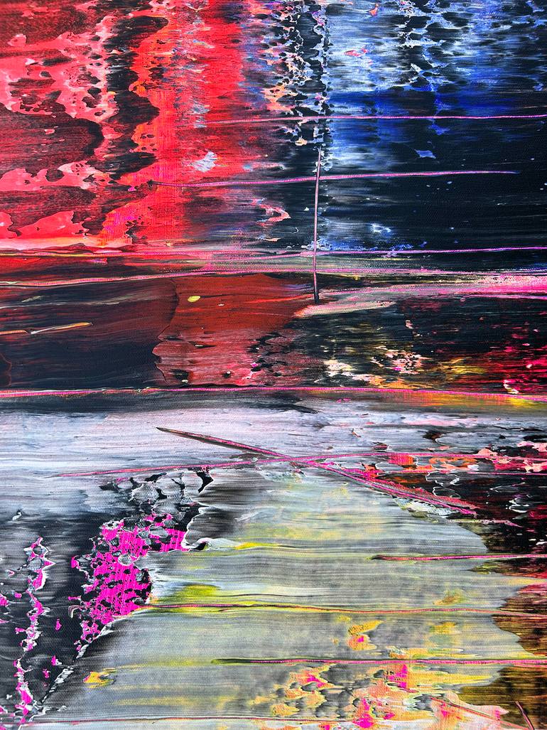 Original Abstract Expressionism Abstract Painting by Preston M Smith Pms