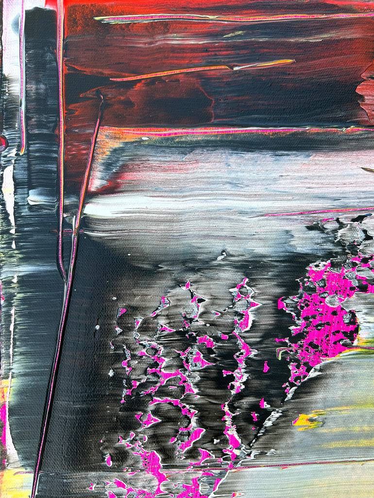 Original Abstract Expressionism Abstract Painting by Preston M Smith Pms