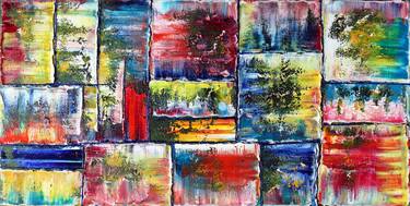 Original Abstract Expressionism Abstract Paintings by Preston M Smith PMS