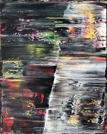 Original Abstract Expressionism Abstract Paintings by Preston M Smith PMS