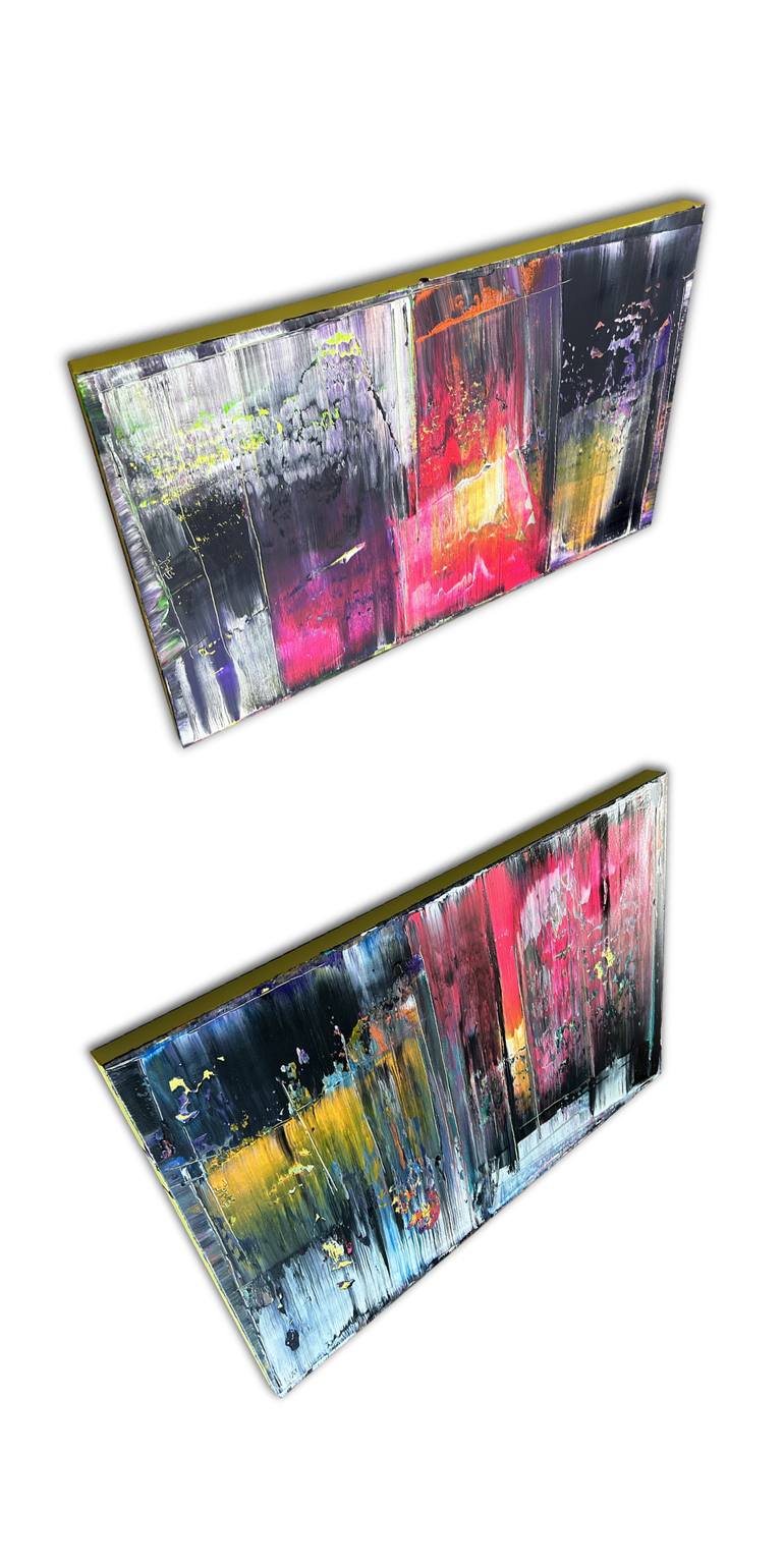 Original Abstract Expressionism Abstract Painting by Preston M Smith Pms