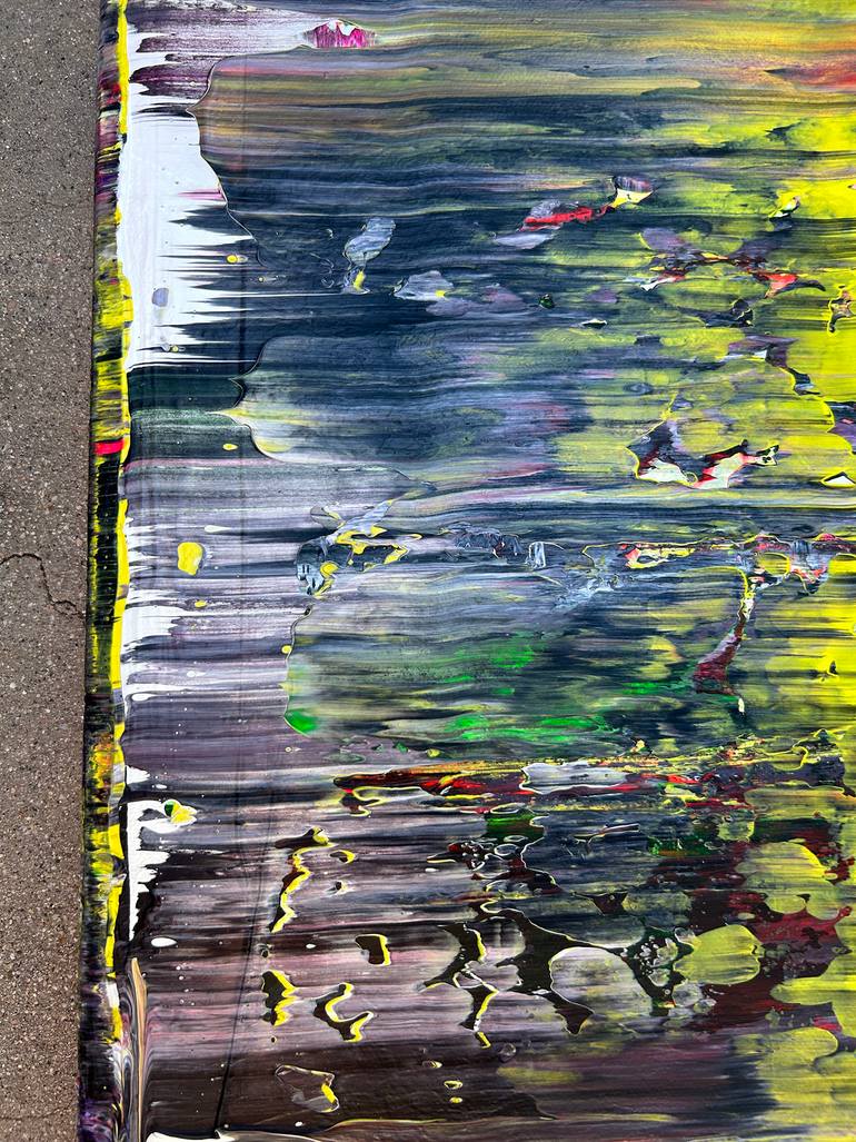 Original Abstract Expressionism Abstract Painting by Preston M Smith Pms
