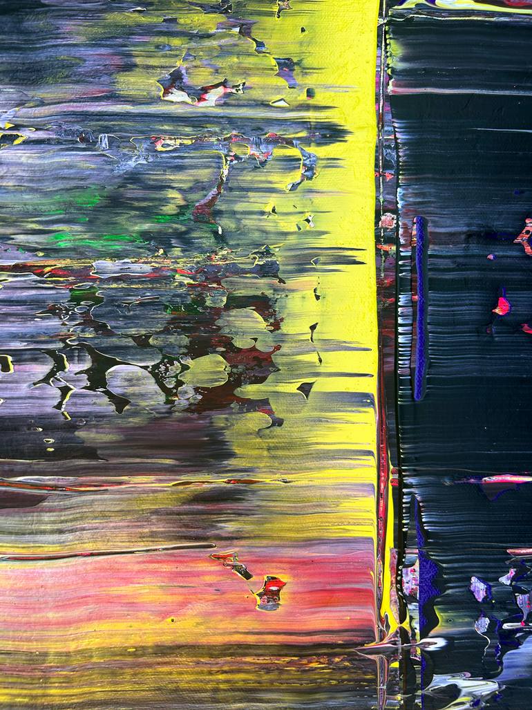 Original Abstract Expressionism Abstract Painting by Preston M Smith Pms