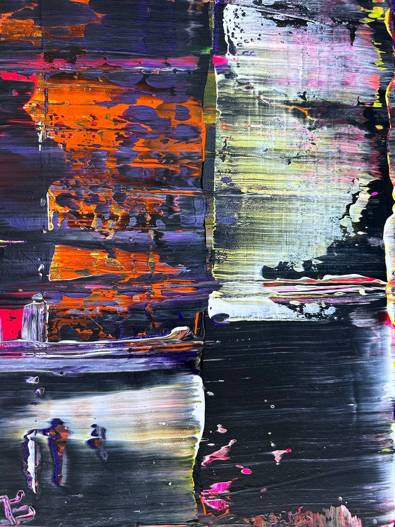 Original Abstract Expressionism Abstract Painting by Preston M Smith Pms