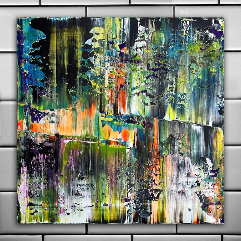 Original Abstract Expressionism Abstract Painting by Preston M Smith Pms