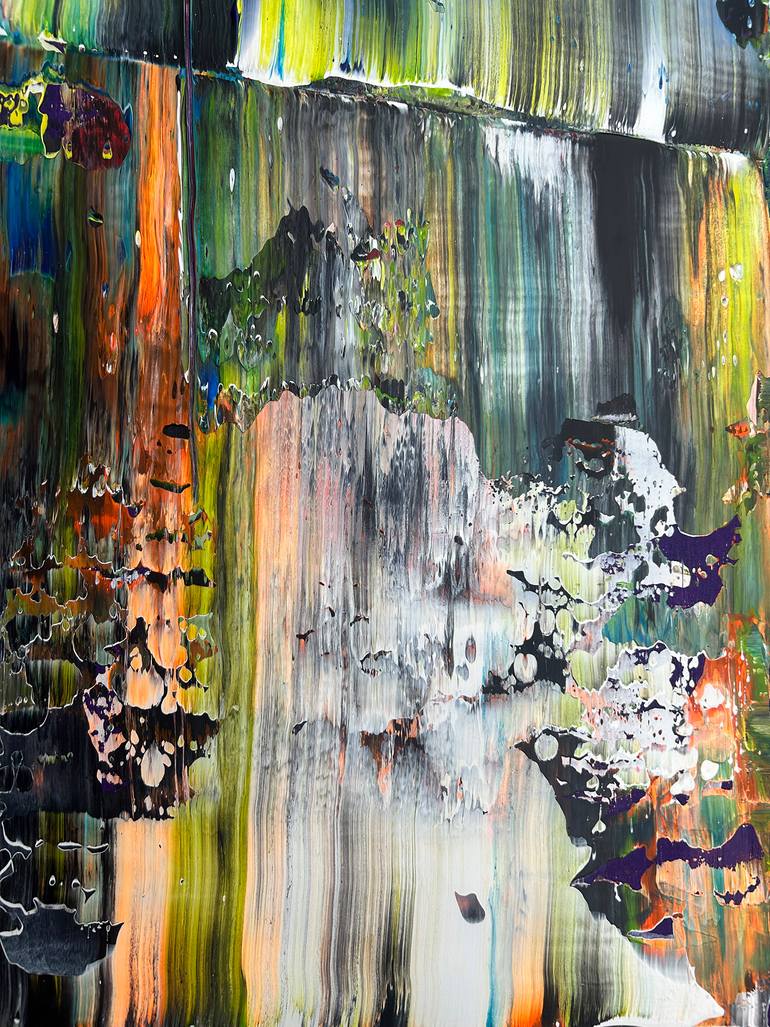 Original Abstract Expressionism Abstract Painting by Preston M Smith Pms