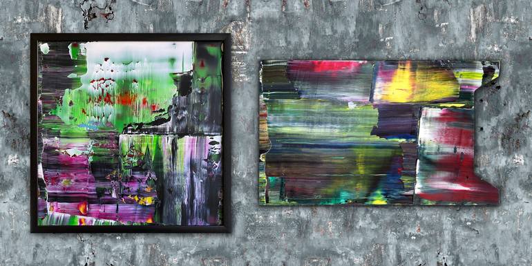 Original Abstract Expressionism Abstract Paintings by Preston M Smith Pms