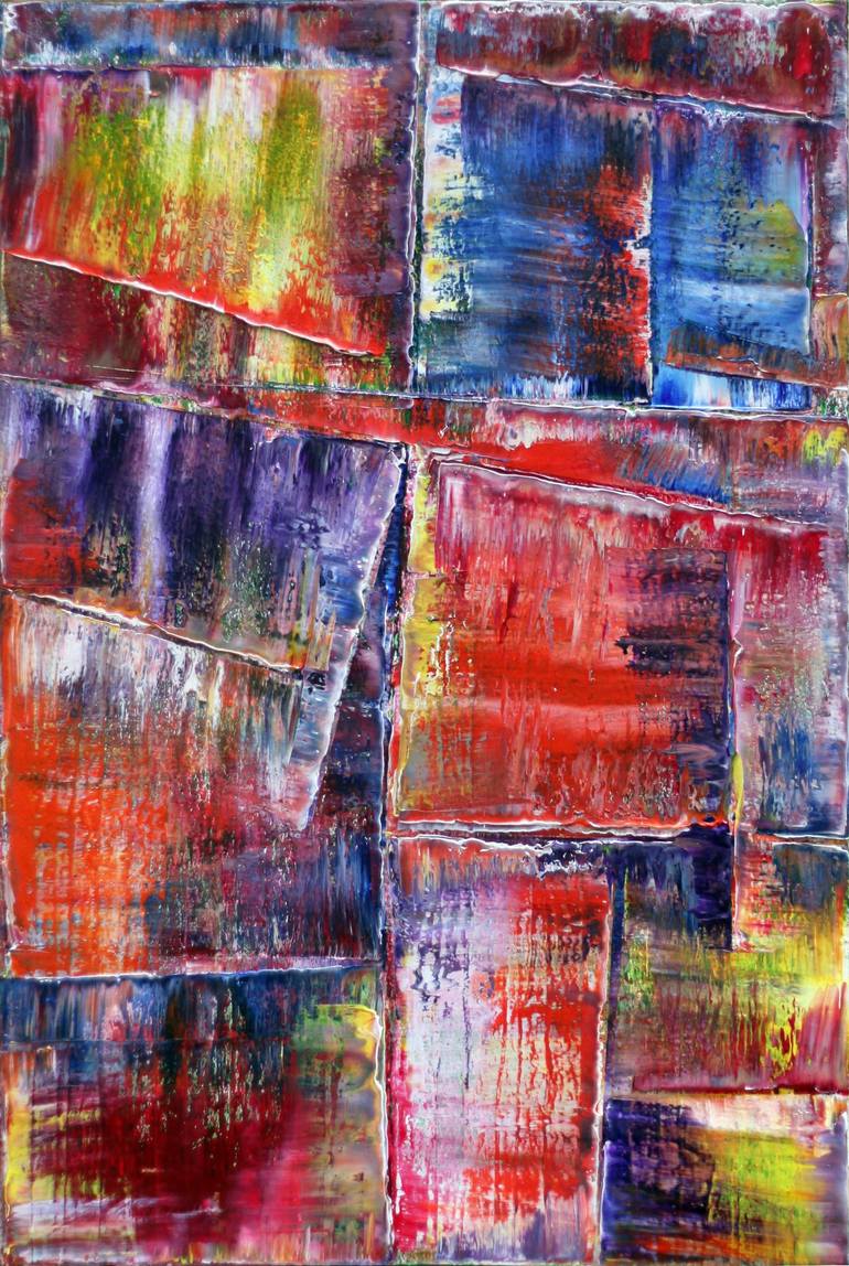 Original Abstract Expressionism Abstract Paintings by Preston M Smith Pms