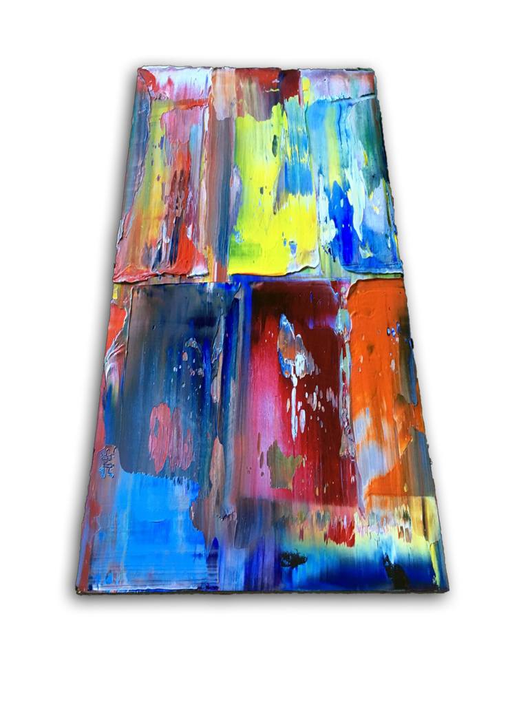 Original Abstract Expressionism Abstract Painting by Preston M Smith Pms