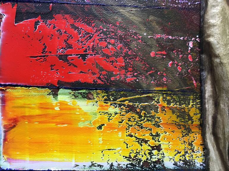 Original Abstract Mixed Media by Preston M Smith PMS