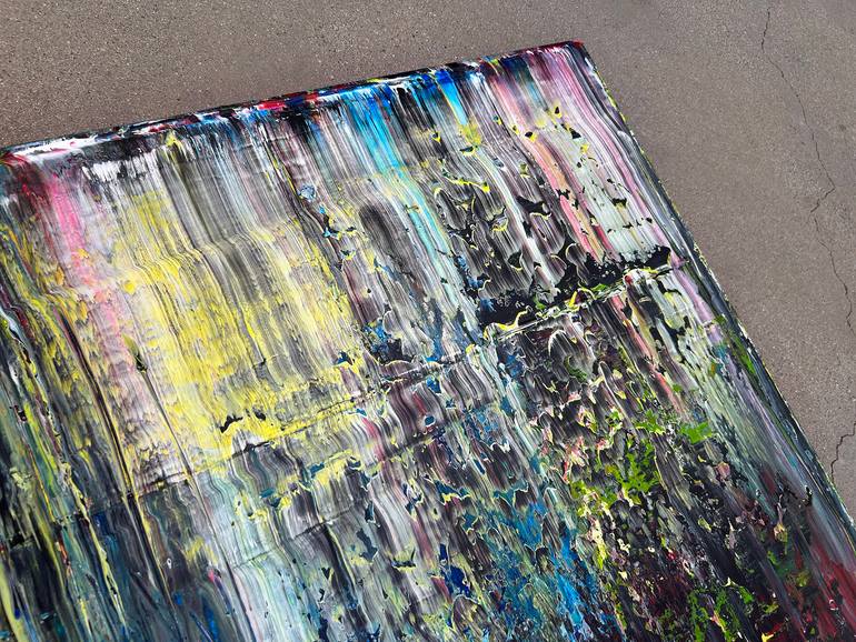 Original Abstract Expressionism Abstract Painting by Preston M Smith Pms