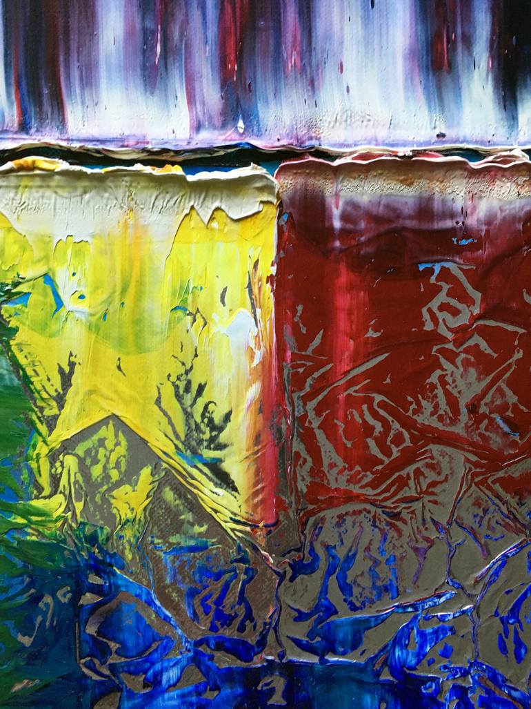 Original Abstract Expressionism Abstract Mixed Media by Preston M Smith Pms