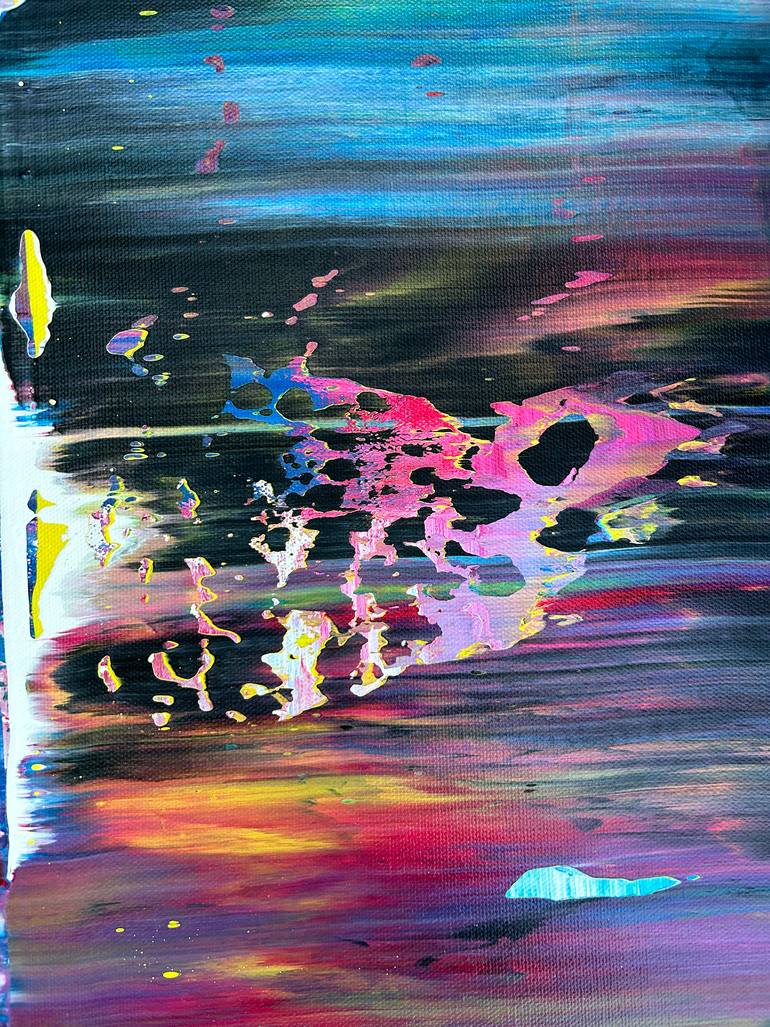 Original Abstract Expressionism Abstract Painting by Preston M Smith Pms