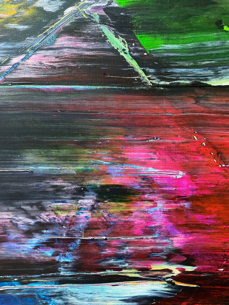 Original Abstract Expressionism Abstract Painting by Preston M Smith Pms