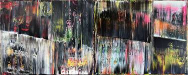 Original Abstract Expressionism Abstract Paintings by Preston M Smith PMS