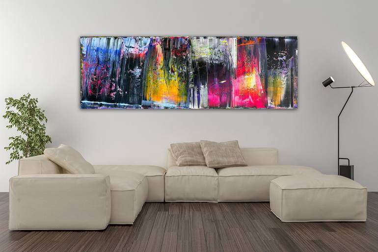 Original Abstract Expressionism Abstract Painting by Preston M Smith Pms